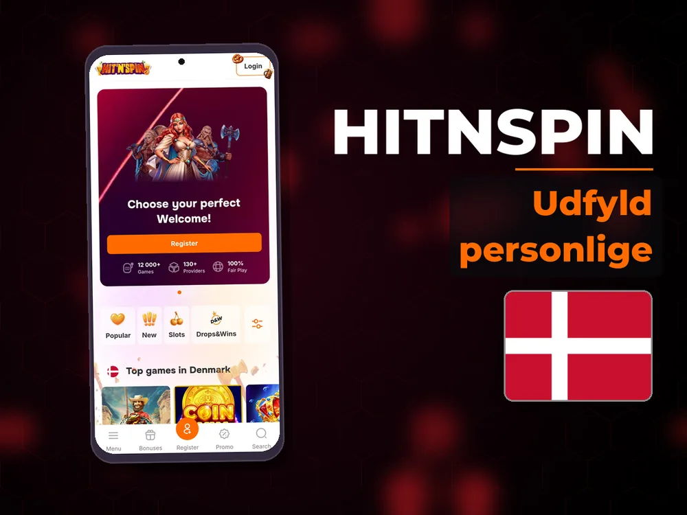 Hitnspin - Udfyld personlige
